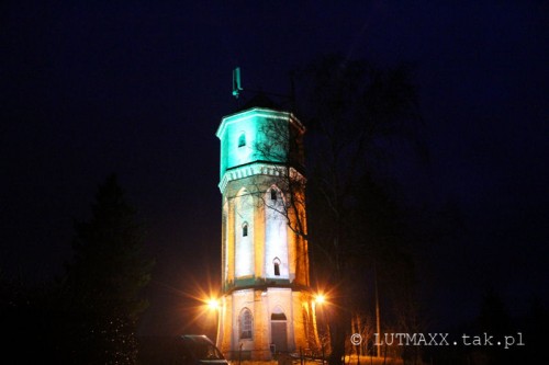 Barczewo - iluminacja wieży ciśnień