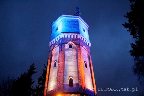 Barczewo - iluminacja wieży ciśnień
