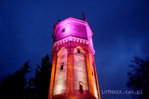 Barczewo - iluminacja wieży ciśnień