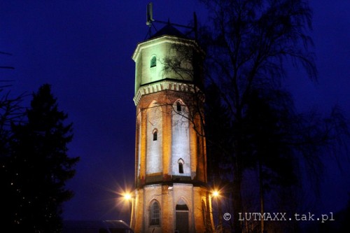 Barczewo - iluminacja wieży ciśnień