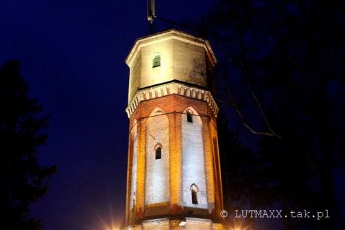 Barczewo - iluminacja wieży ciśnień