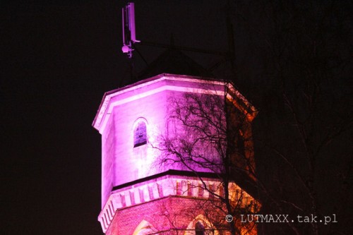 Barczewo - iluminacja wieży ciśnień