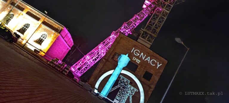 Iluminacja kopalni Ignacy w Rybniku