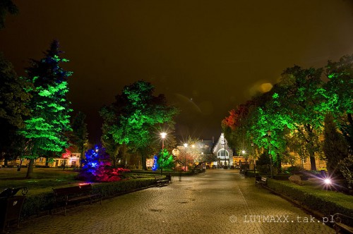 Świdnica - iluminacja parku